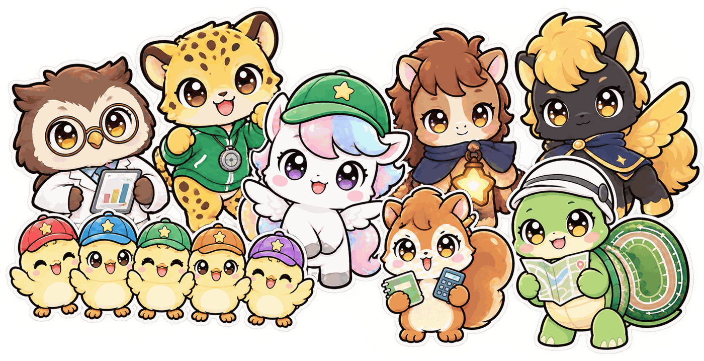 ウマヨソウちゃんと予想チームの仲間たち